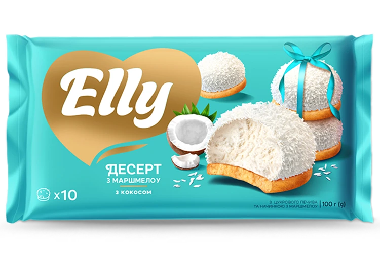 ДЕСЕРТ З МАРШМЕЛОУ З КОКОСОМ - ДЕСЕРТ, ТМ «ELLY»