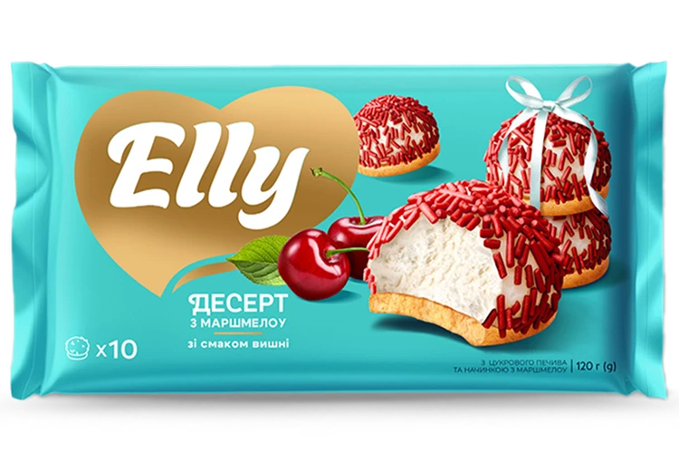 ДЕСЕРТ З МАРШМЕЛОУ ЗІ СМАКОМ ВИШНІ - ДЕСЕРТ, ТМ «ELLY»