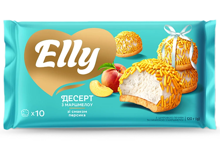 ДЕСЕРТ З МАРШМЕЛОУ ЗІ СМАКОМ ПЕРСИКА - ДЕСЕРТ, ТМ «ELLY»